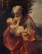 Guido Reni St Joseph with the Infant Christ France oil painting artist